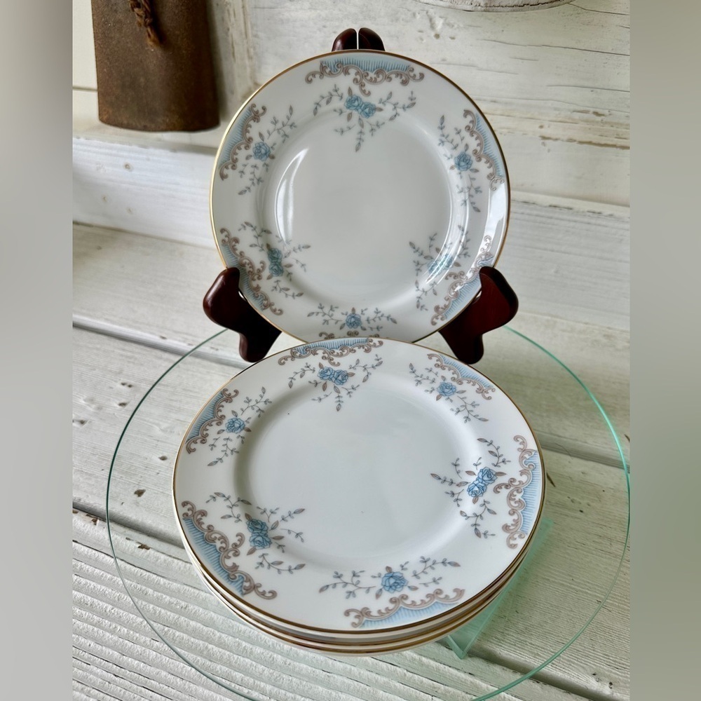 IMPERIAL SEVILLE CHINA 6 1/2” ROUND BREAD PLATES. SET OF 5.